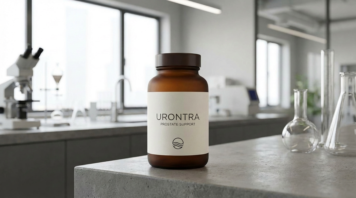 Botol Urontra Prostate Support – pandangan dekat